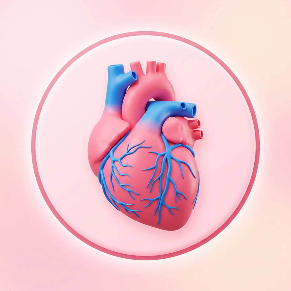 3D Anatomical Heart Icon